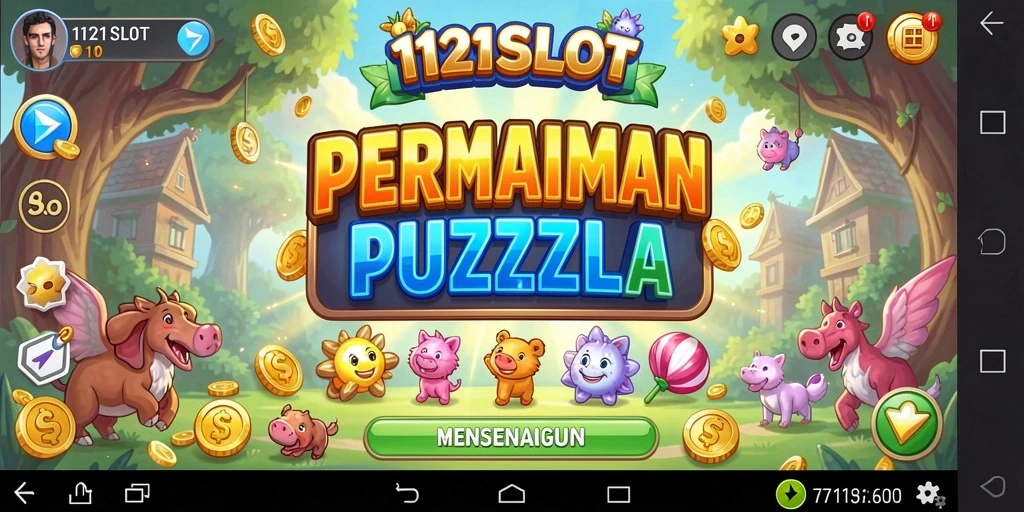 Gameplay menarik dari 1121SLOT dengan berbagai tingkat tantangan puzzle.