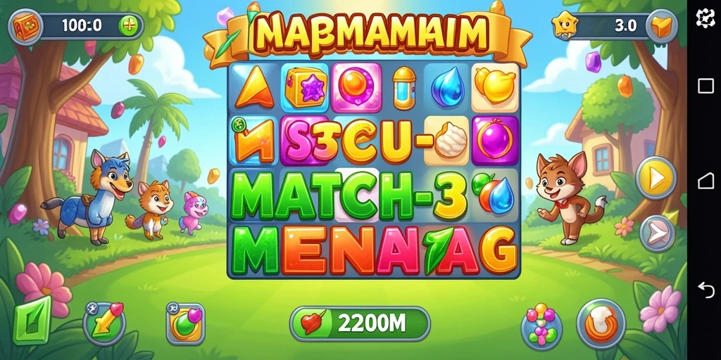 Tampilan Gameplay A200M yang menarik dalam kategori Match-3.