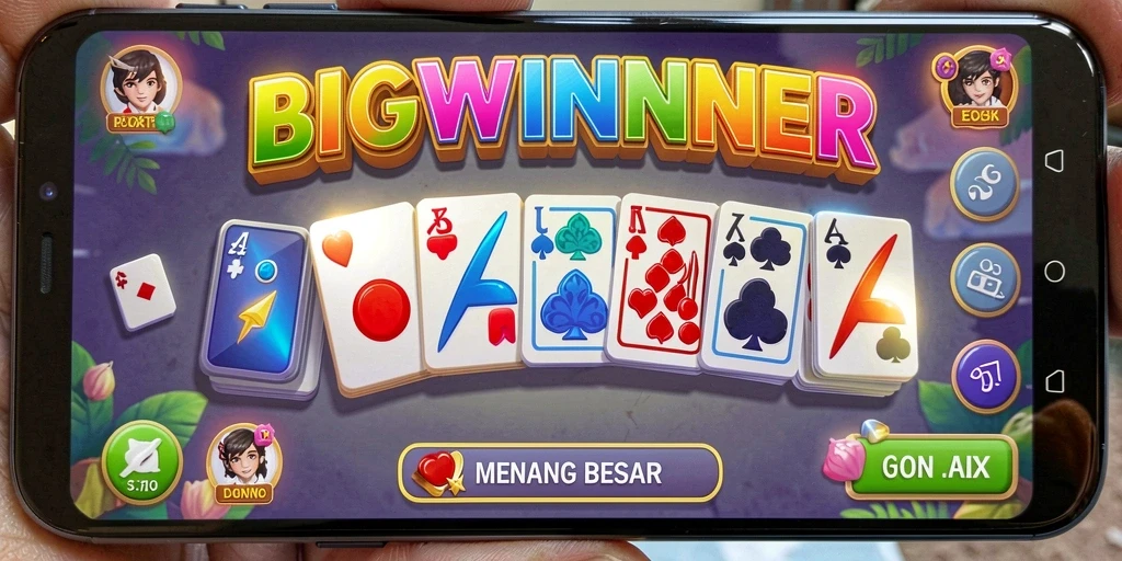 Tampilan gameplay menarik dari aplikasi game Domino BIGWINNER.
