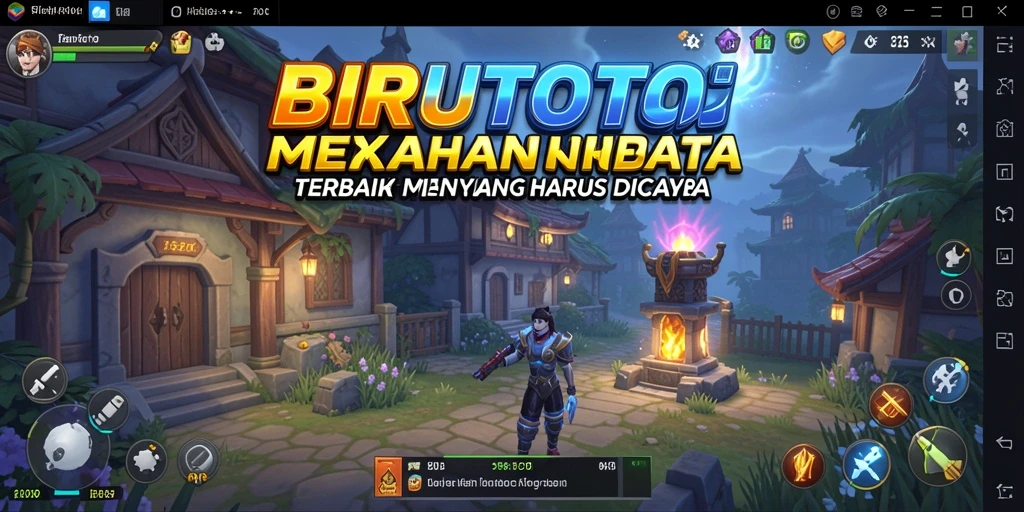 Tampilan gameplay BIRUTOTO yang seru dalam genre Tower Defense.