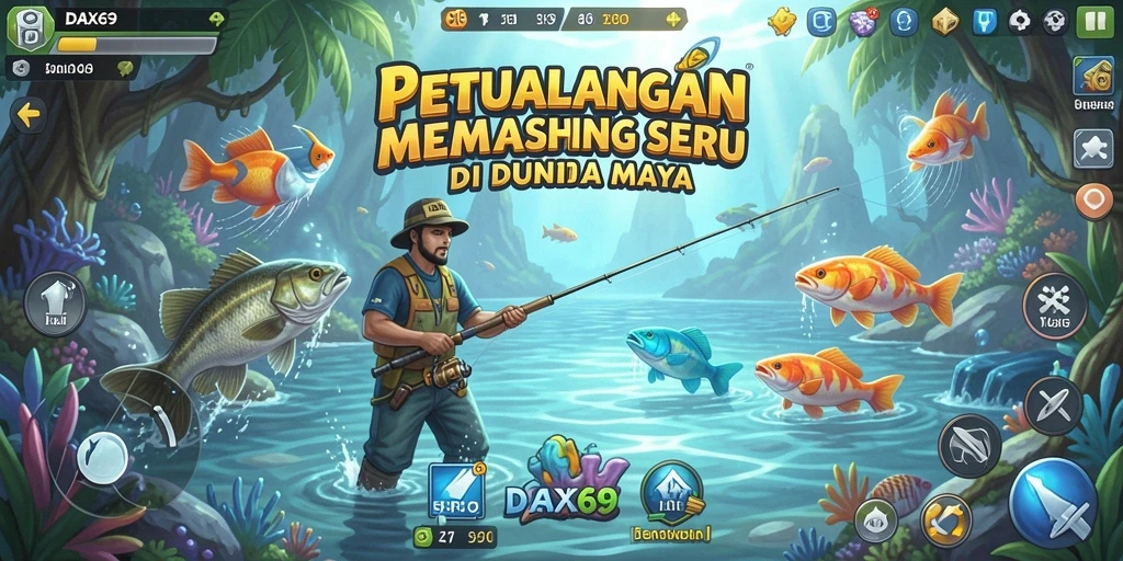 Tangkapan ikan epik dalam gameplay DAX69 yang menantang.