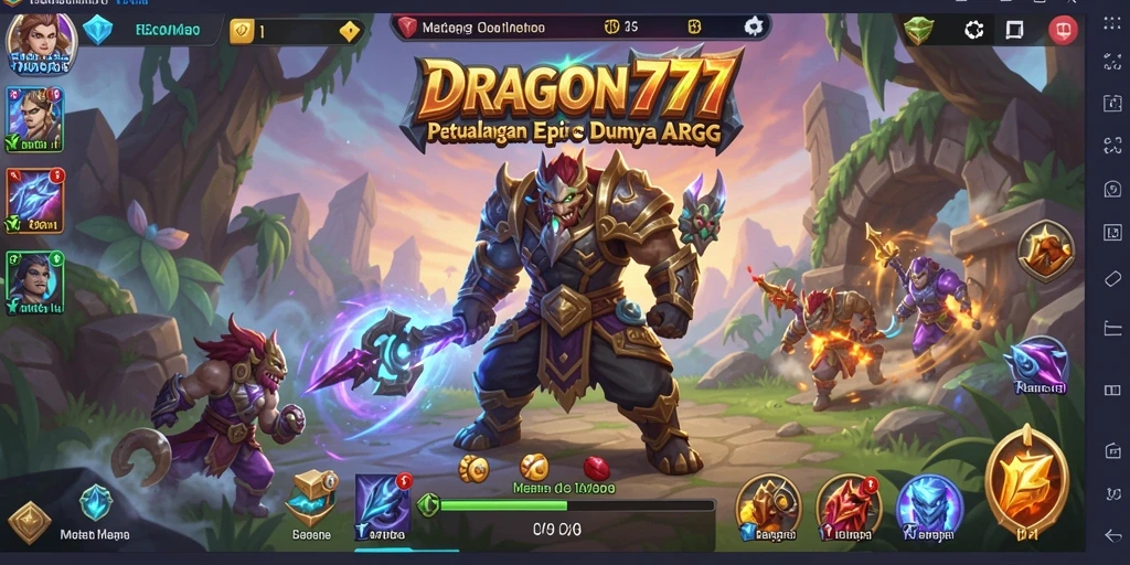 Screenshot gameplay yang menampilkan aksi seru dalam DRAGON777.