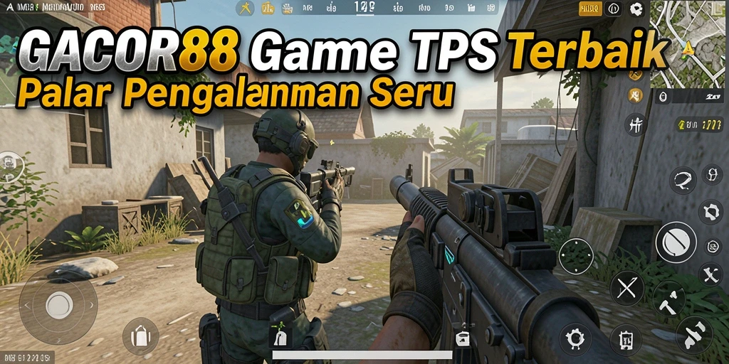 Gameplay GACOR88 menampilkan aksi seru dalam pertempuran TPS.