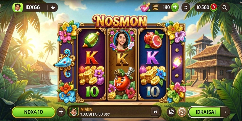 Tampilan gameplay slot yang mendebarkan dan penuh warna.