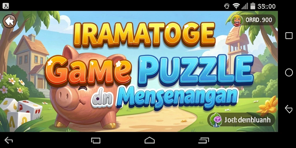 Tampilan gameplay IRAMATOGEL dengan tantangan puzzle yang menarik.