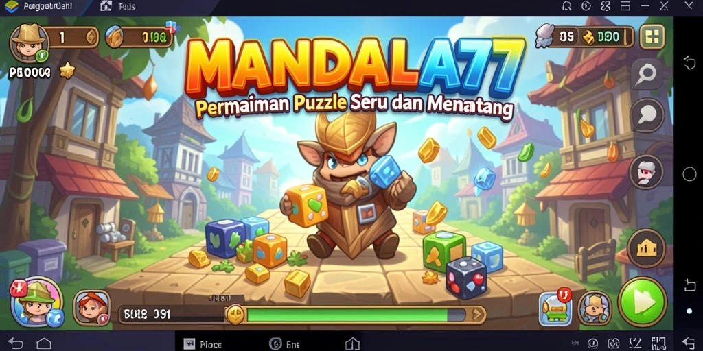 Tampilan gameplay MANDALA77 yang menarik dan penuh warna.