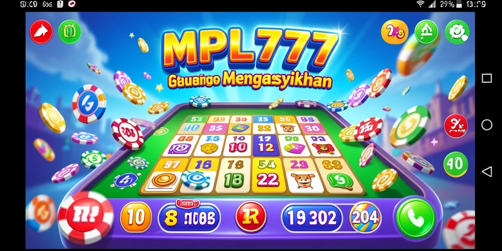 Screenshot dari gameplay Bingo yang seru dan interaktif di MPL777.