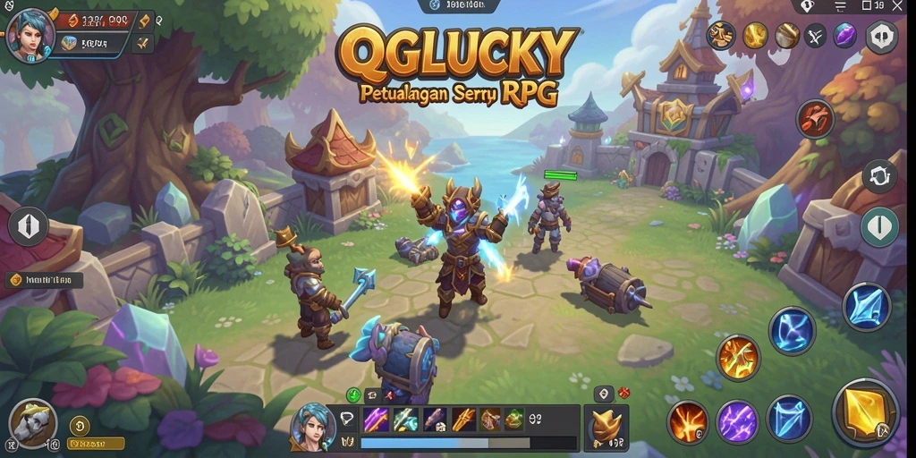 Gameplay QGLUCKY yang memikat dan mendebarkan dalam dunia RPG.