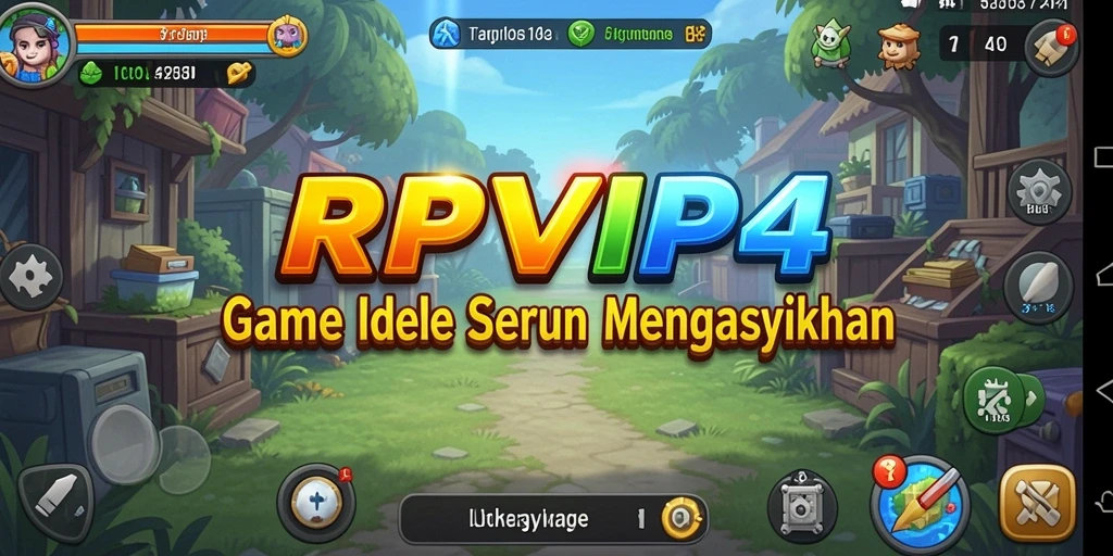 Tampilan gameplay RPVIP4 dengan aksi idle yang menarik.