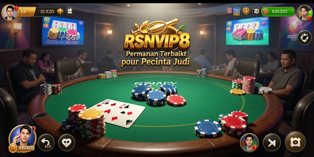 Tampilan menarik dari permainan Poker RSNVIP8 yang seru.
