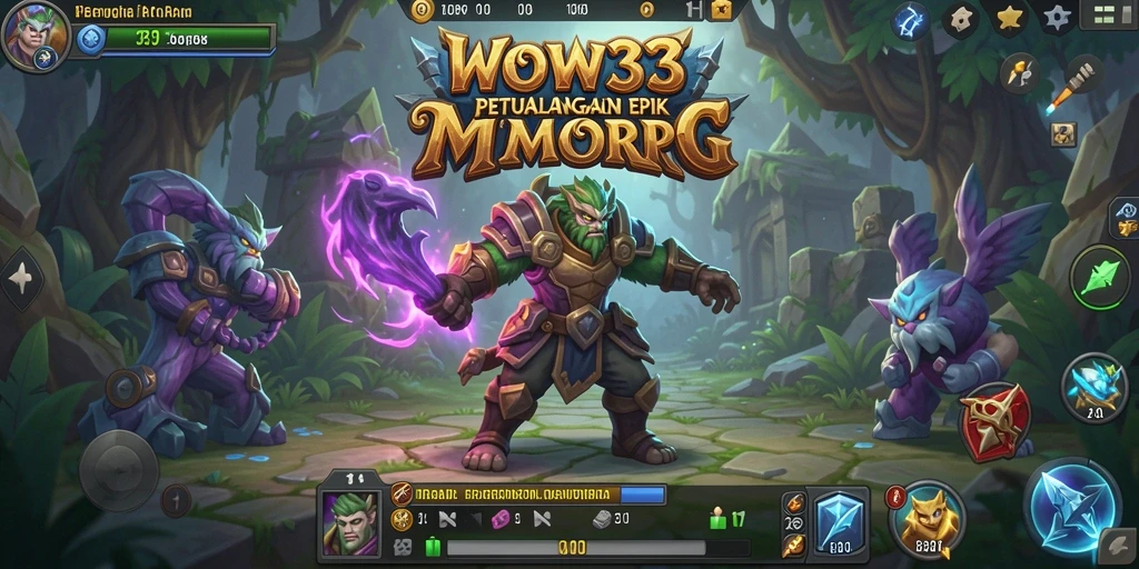 Screenshot dari gameplay MMORPG WOW33 yang seru dan penuh aksi.