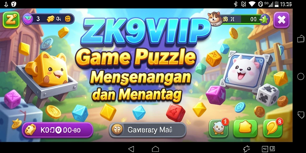 Tampilkan gameplay menantang ZK9VIP dengan puzzle seru.